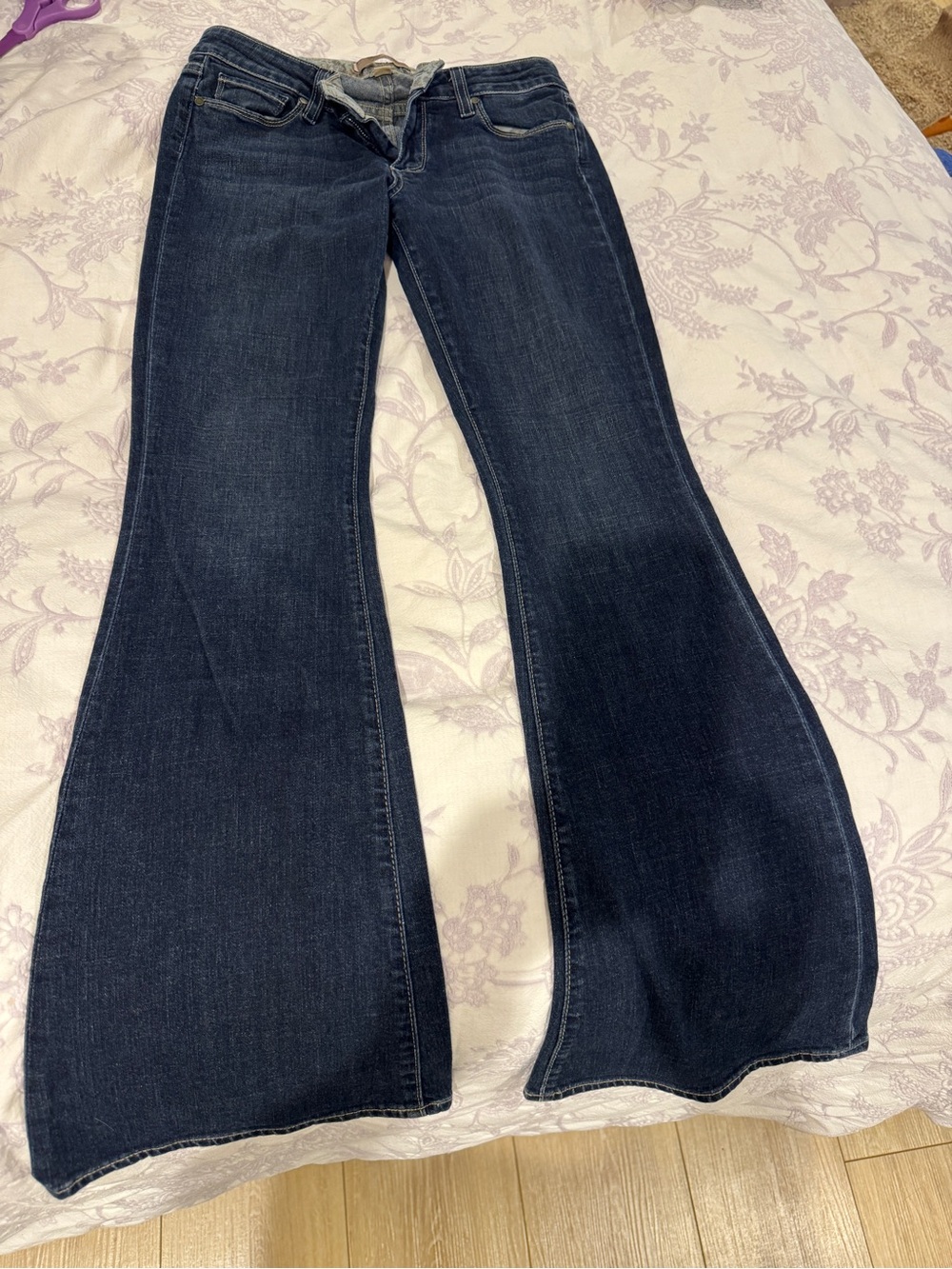 PAIGE Dark Indigo Flare Jeans